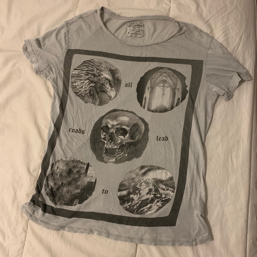 All Saints Graphic Tee “All Roads Lead To”